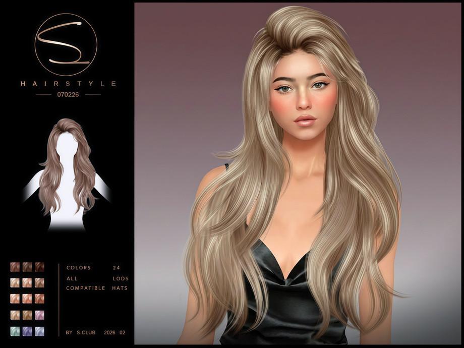 Женская прическа "sclub_ts4_hair_ 070226"