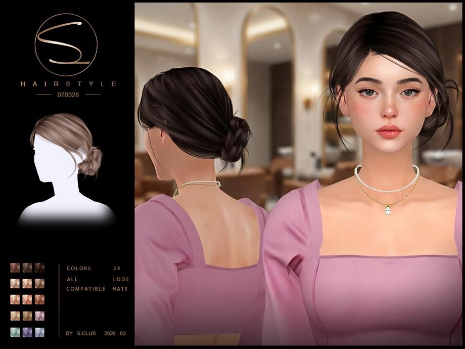 Женская прическа "sclub_ts4_hair_ 070326"