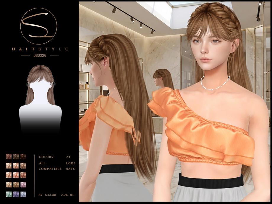 Женская прическа "sclub_ts4_hair_ 080326"