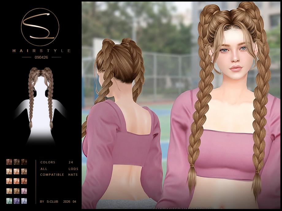 Женская прическа "sclub_ts4_hair_ 090426"