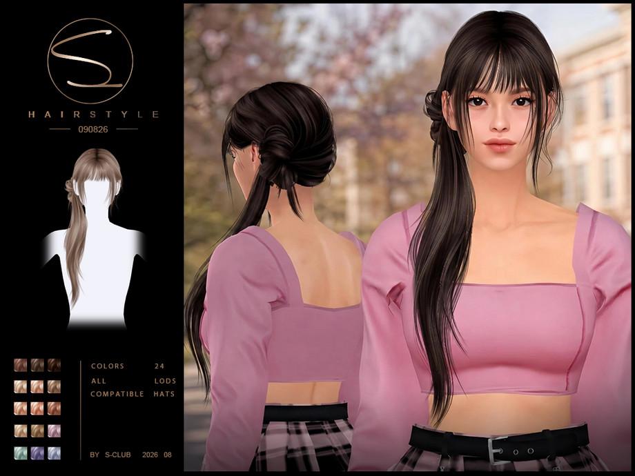Женская прическа "side-bun ponytail hairstyle"