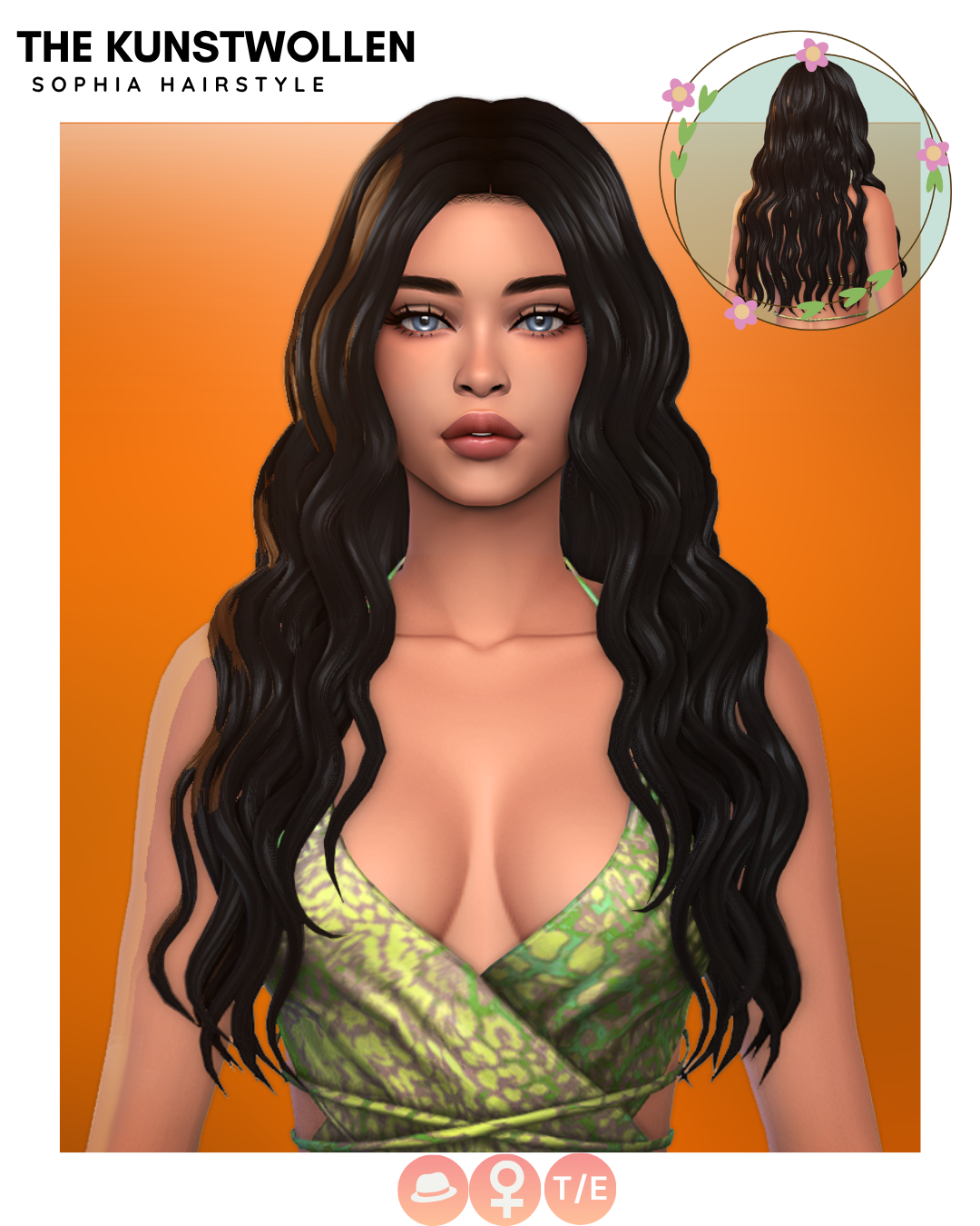 Женская прическа "Sophia hairstyle"