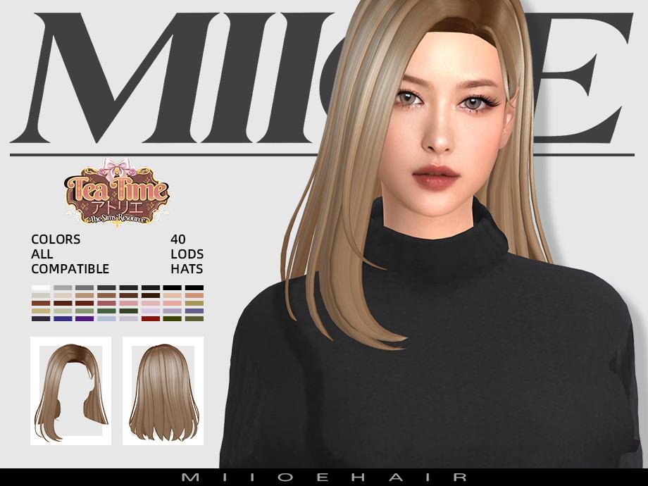 Женская прическа "straight hair"