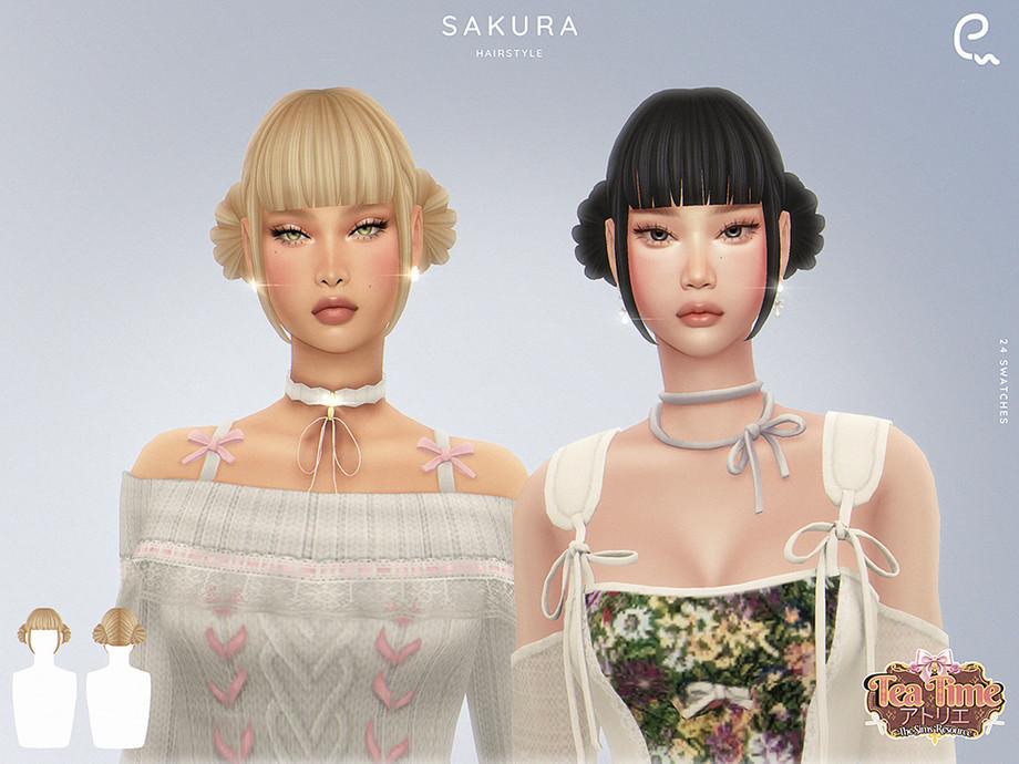 Женская прическа "Tea Time - Sakura Hairstyle"
