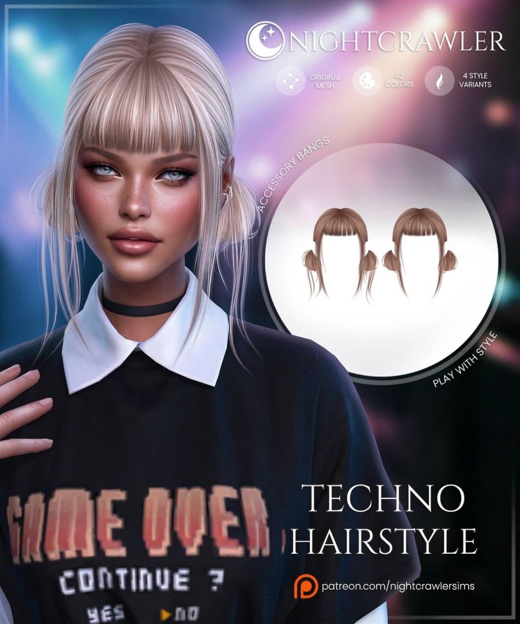 Женская прическа "Techno Hair"