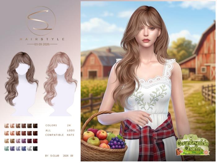 Женская прическа "Wavy curls hair Countryside Charm"