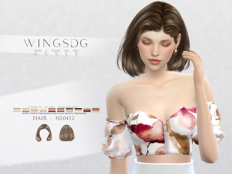 Женская прическа "WINGS-Hair-Short straight hair"