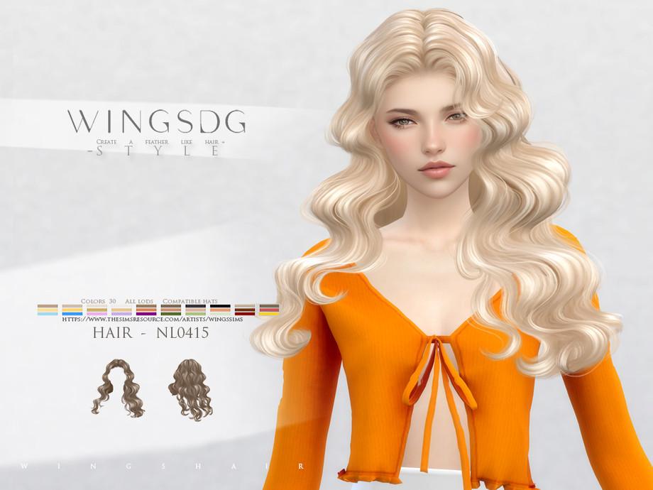 Женская прическа "WINGS-HAIR-Wavy long curly hair"