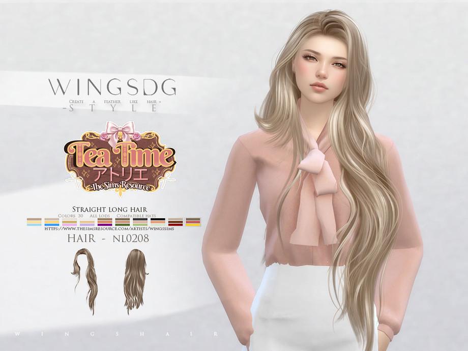 Женская прическа "WINGS-NL0208-Straight long hair"