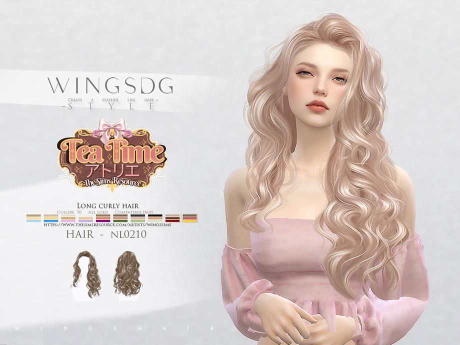 Женская прическа "WINGS-NL0210-Long curly hair"