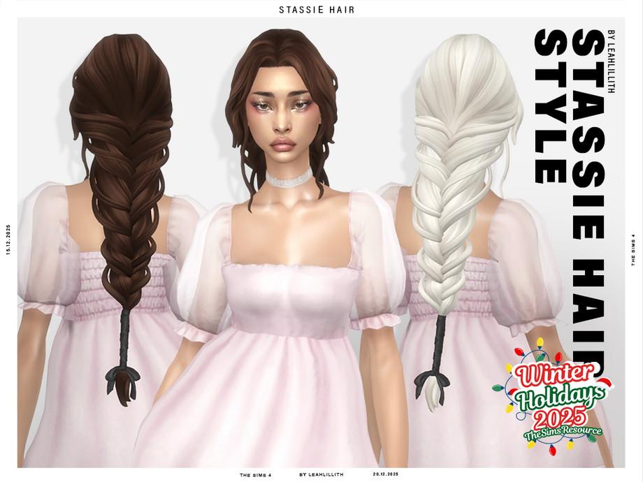 Женская прическа "Winter Holidays Stassie Puffy Braid Hairstyle"
