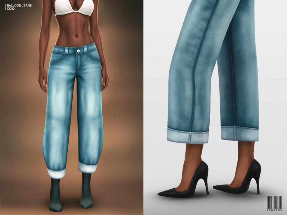 Женские джинсы "Deep Cuffed Balloon Jeans"