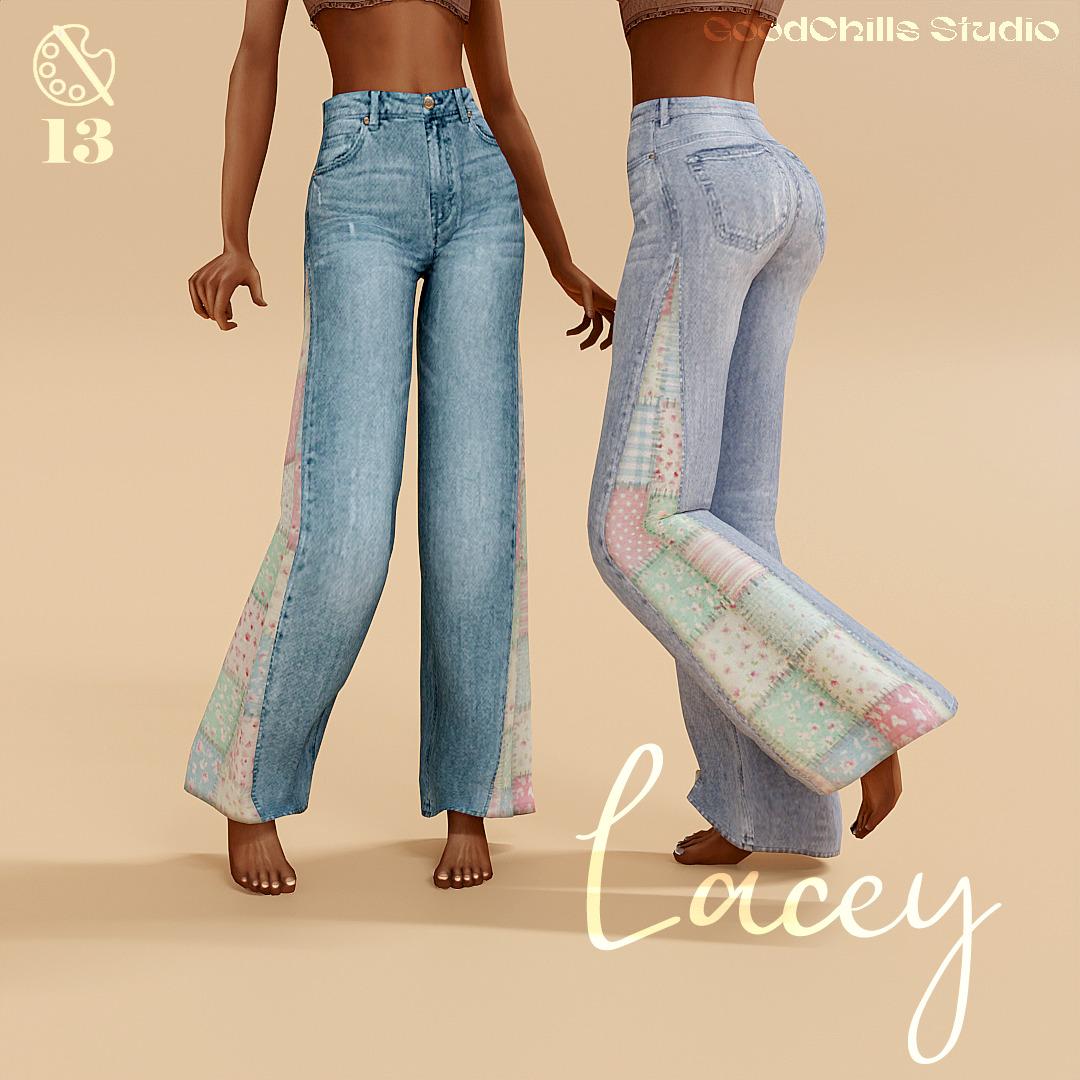 Женские джинсы "Lacey Patchwork Flare"
