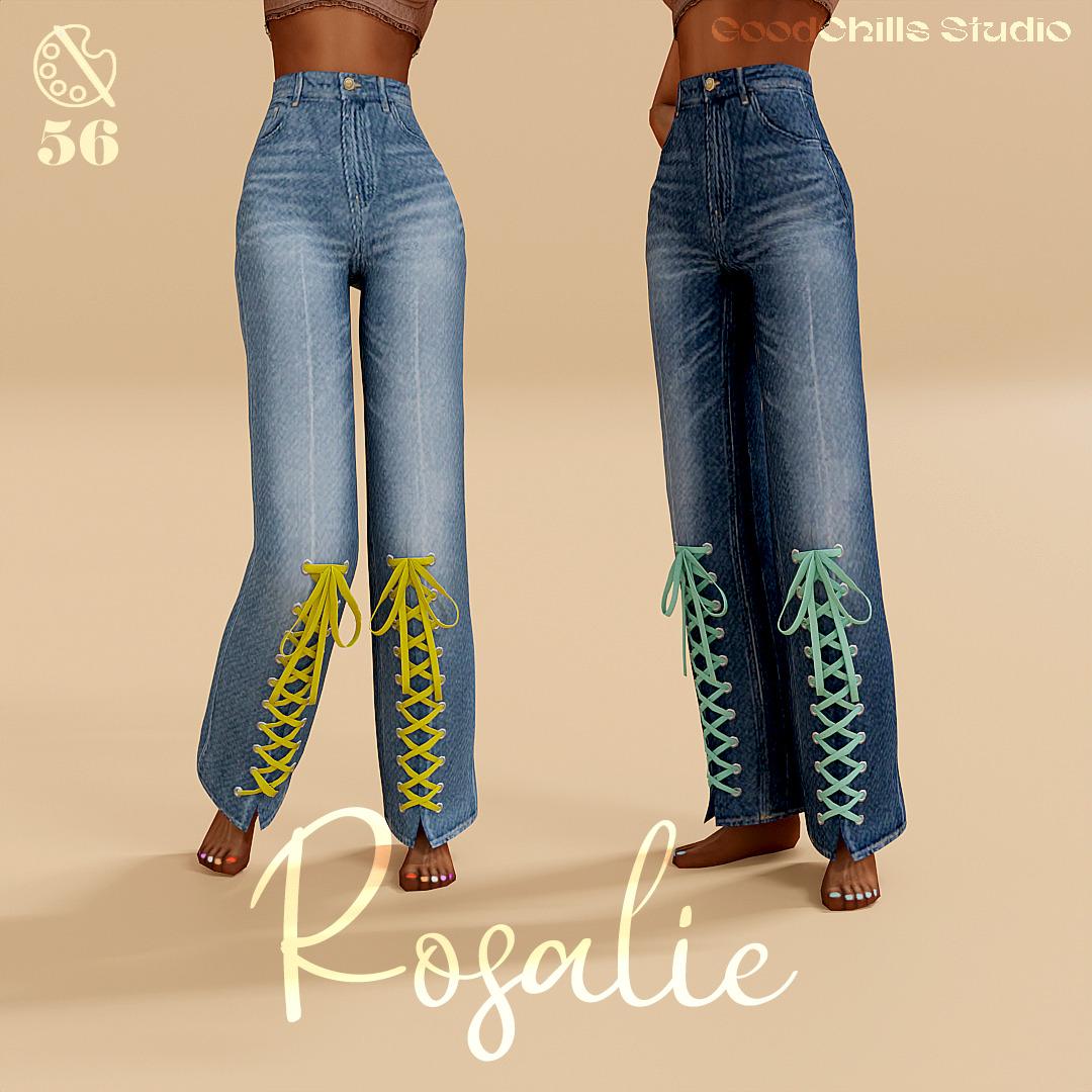 Женские джинсы "Rosalie Bow Detail Straight Leg"