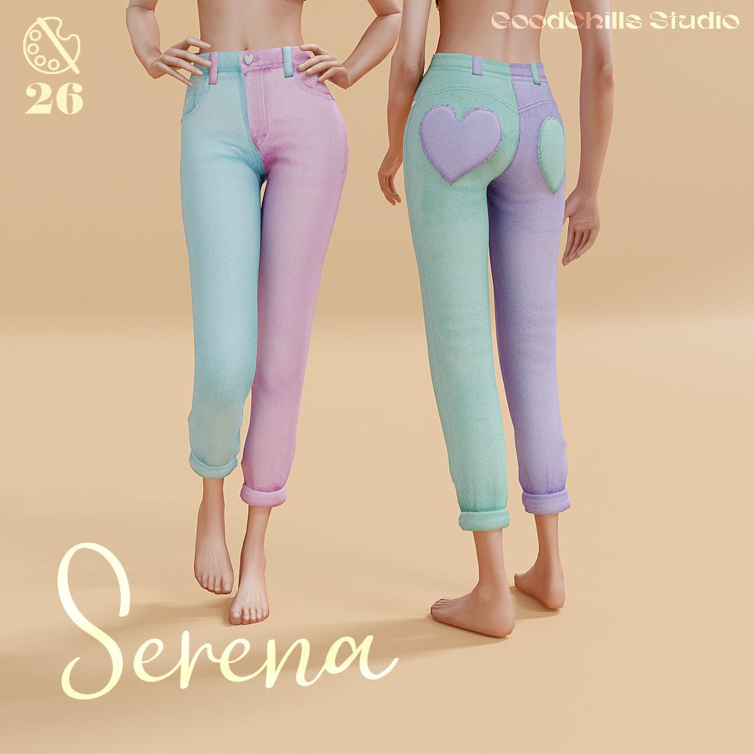 Женские джинсы "Serena Two Tone Heart"