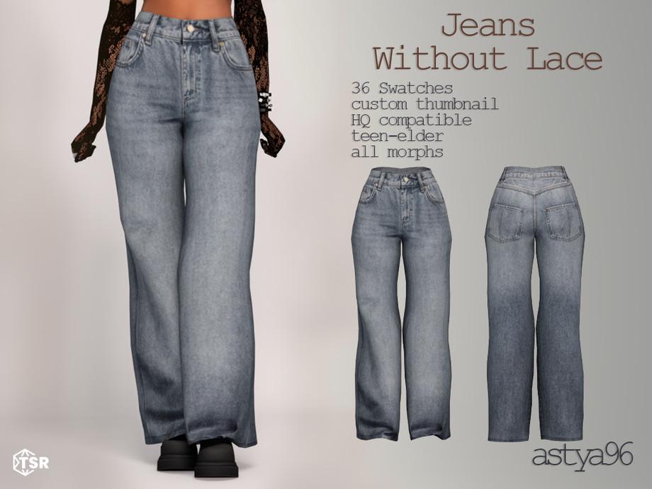 Женские джины "Jeans without Lace"