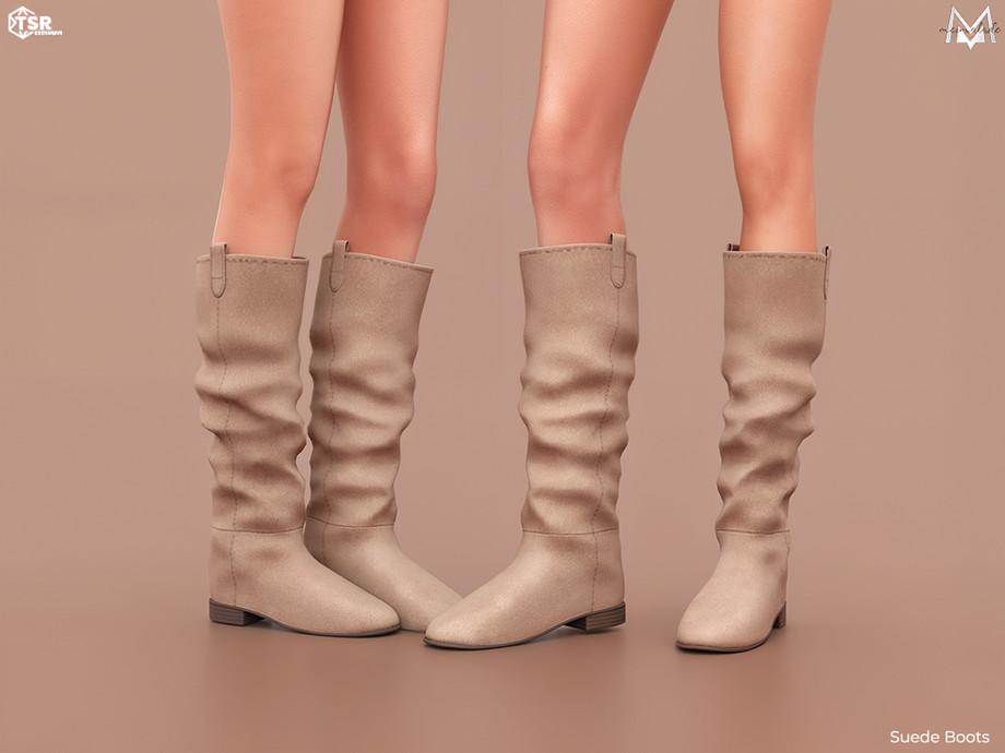 Женские сапоги "Suede Boots S656"