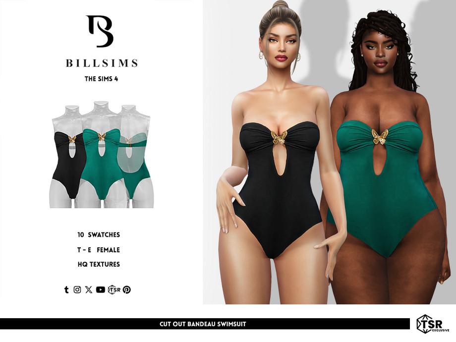 Женский купальник "Cut Out Bandeau Swimsuit"