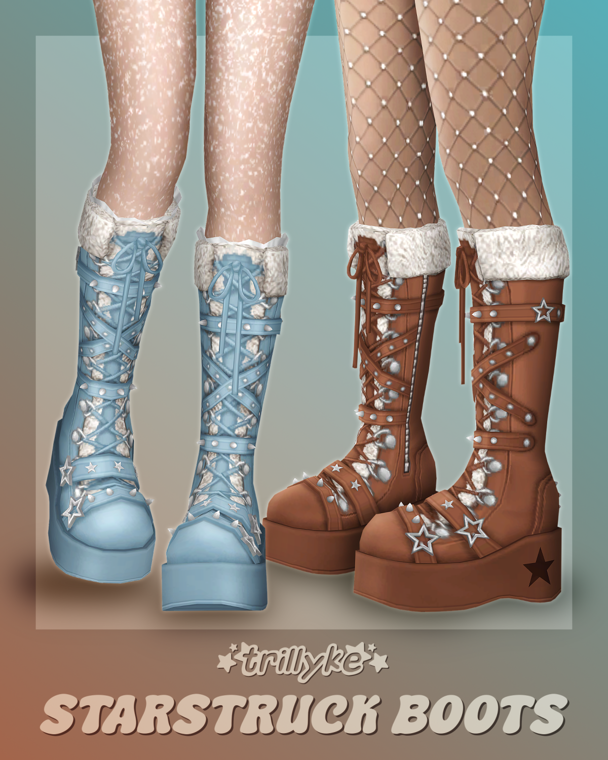 Зимние сапожки для симочек "Starstruck Boots"